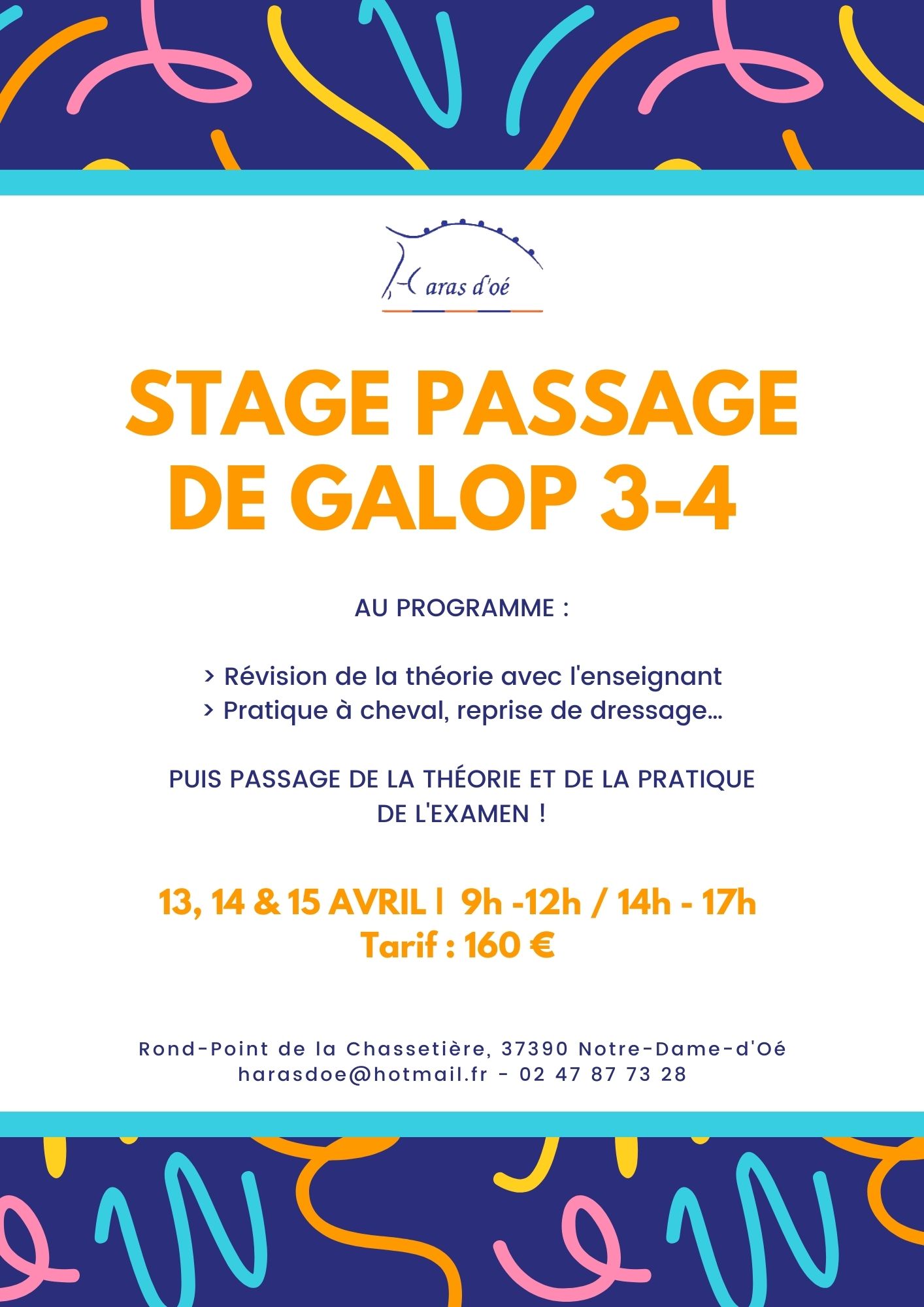 STAGE 13, 14 & 15 AVRIL