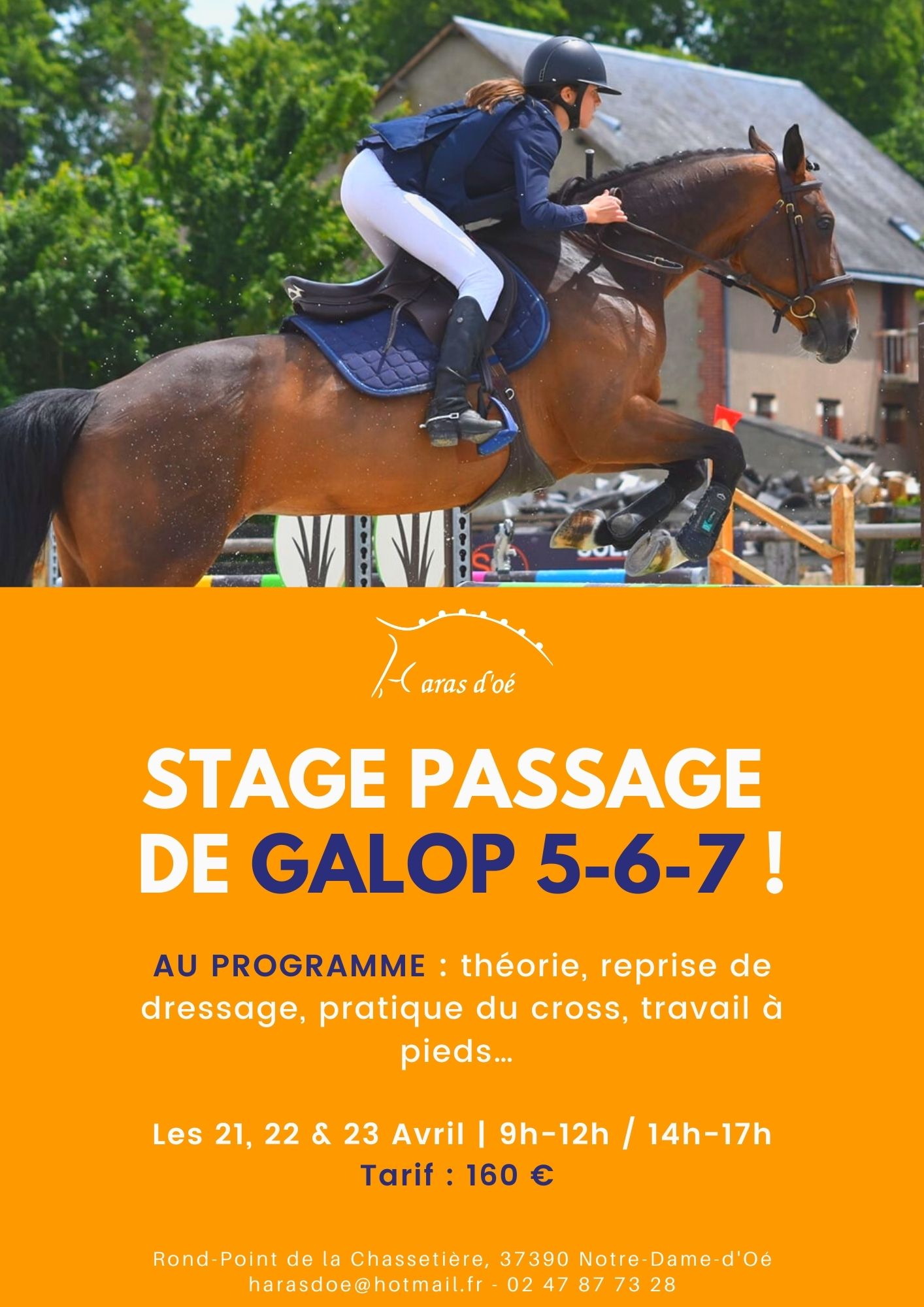 STAGE 21,22 & 23 AVRIL