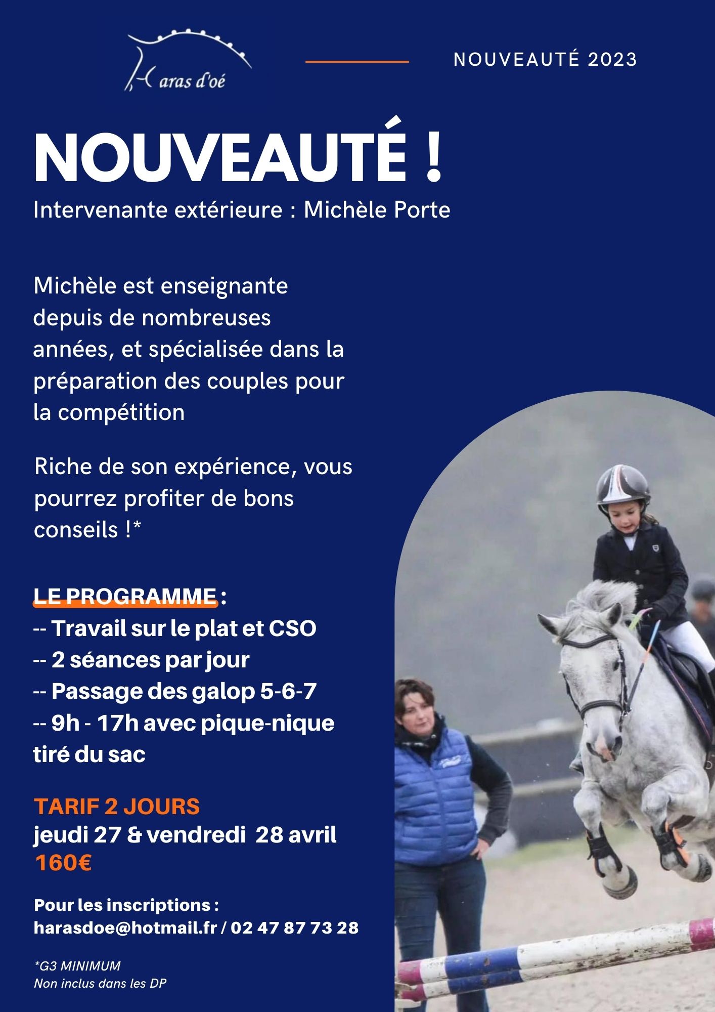 AVRIL - Stage Michèle Porte - 27 & 28 avril