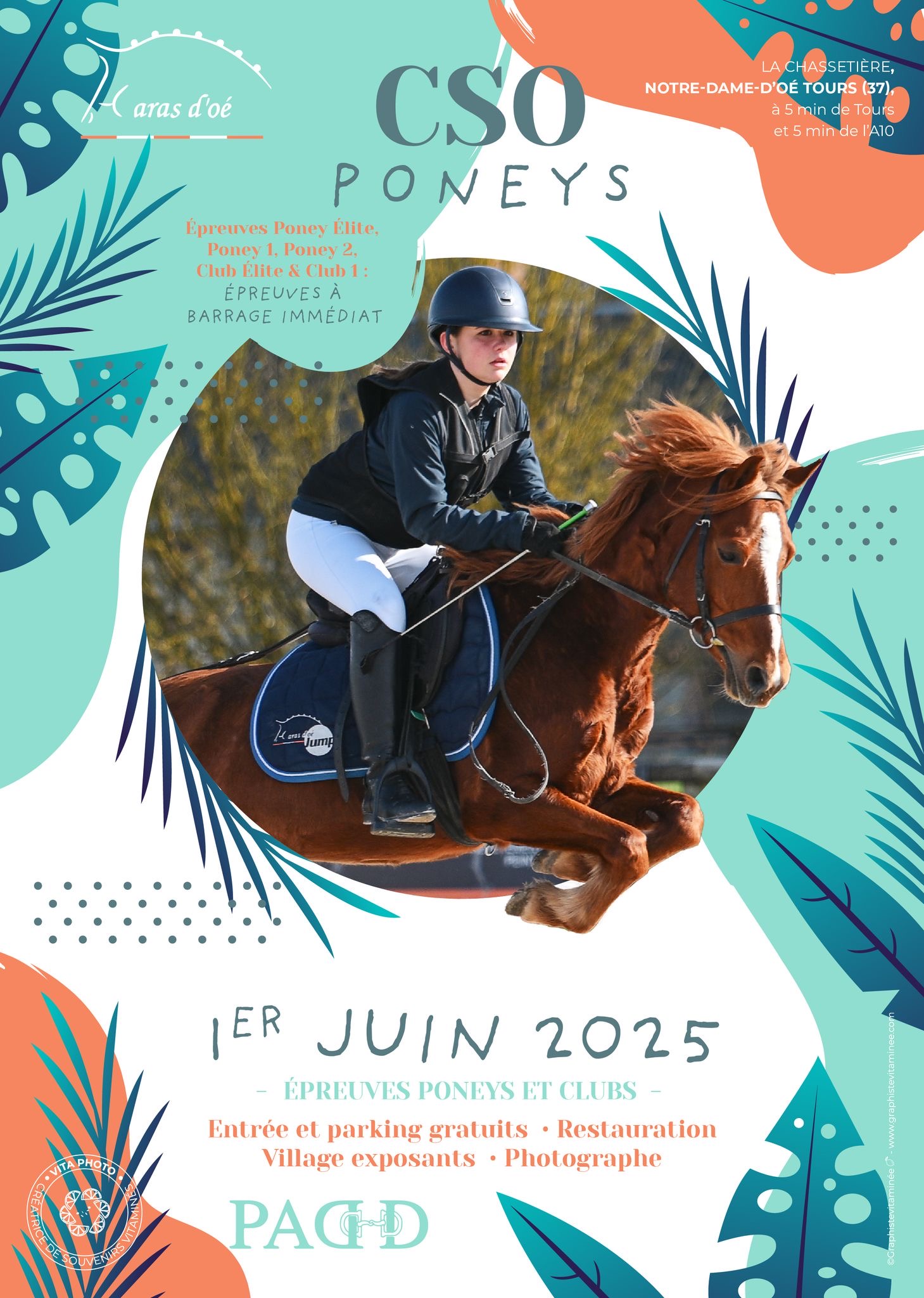 Affiche du CSO Poneys du 1er Juin 2025